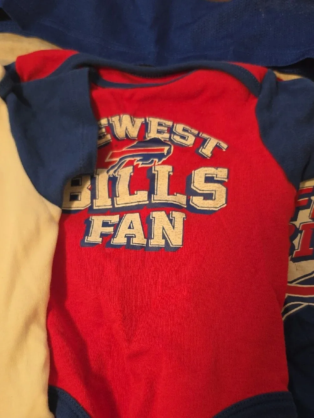 Buffalo David Bitton Kids 4-Pack Bodysuits in Blue, Red, White